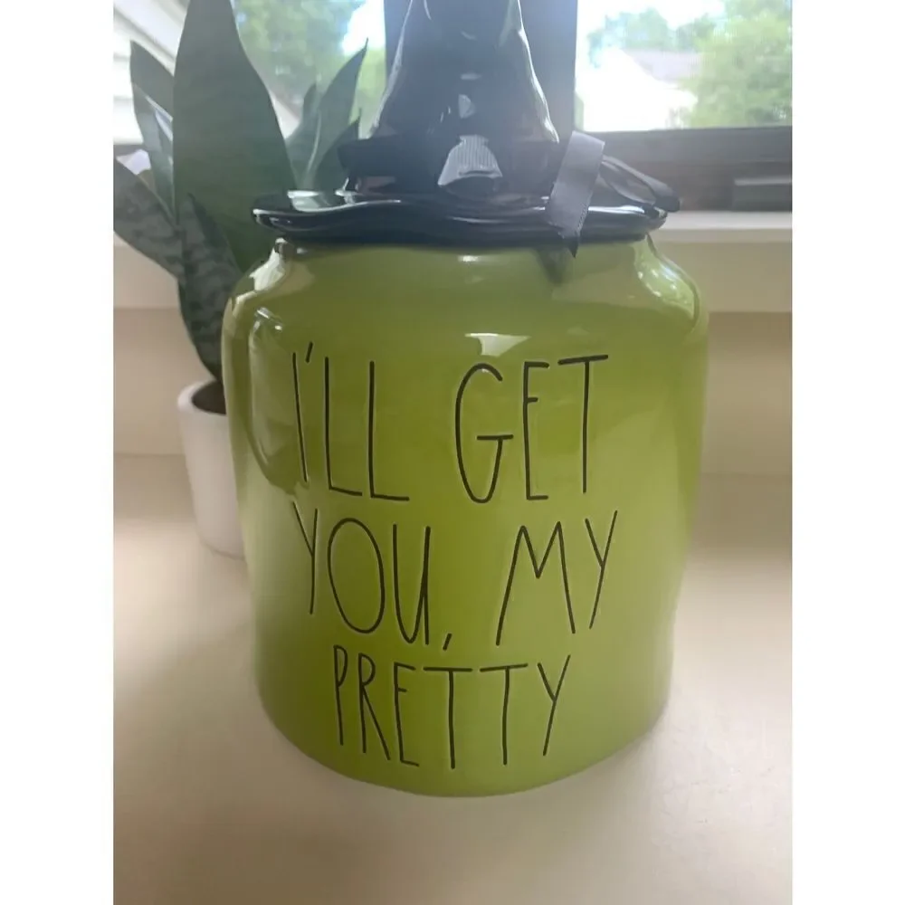 Rae Dunn I'll Get You, My Pretty Canister with Witch Hat lid